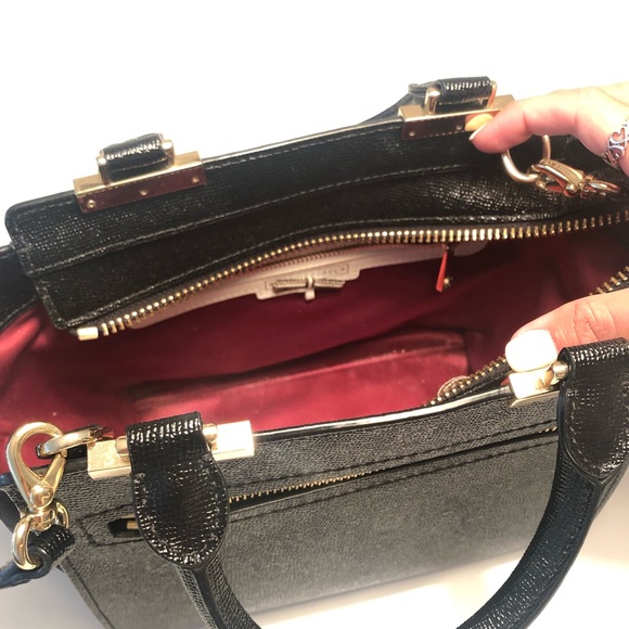 HENRI BENDEL BLACK CROSSBODY BAG - Picture 4 of 5